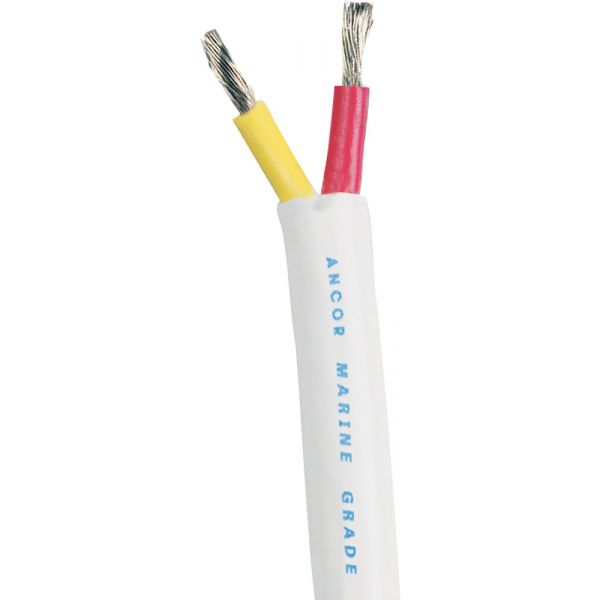 Ancor Safety Duplex Cable - Round - Red/Yellow - 12/2 AWG - 100'