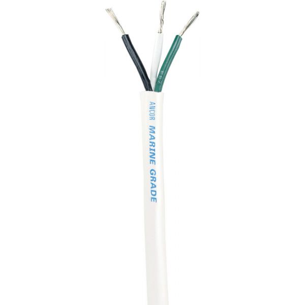 Ancor White Triplex Cable - Round - 12/3 AWG - 100'