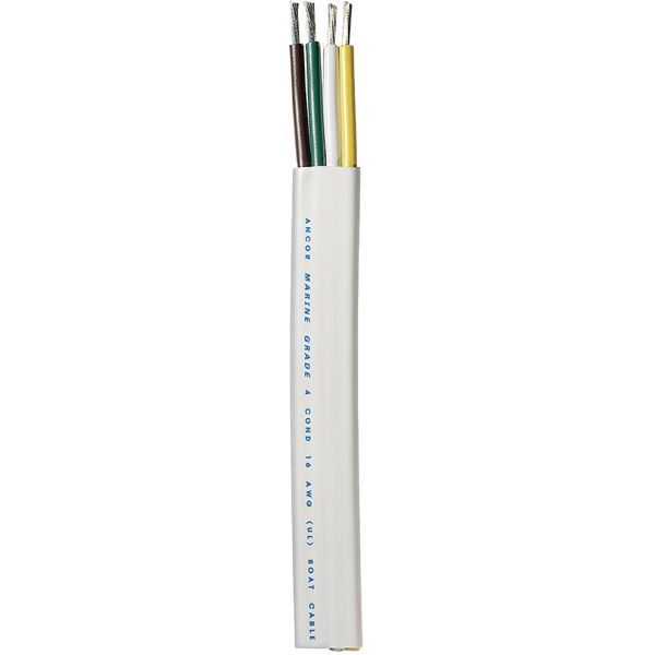 Ancor Trailer Cable - Flat - Yellow/White/Green/Brown