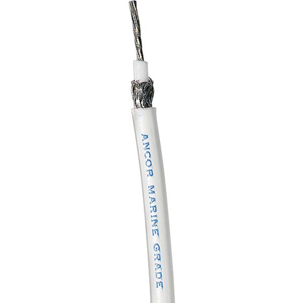 Ancor White RG 8X Tinned Coaxial Cable