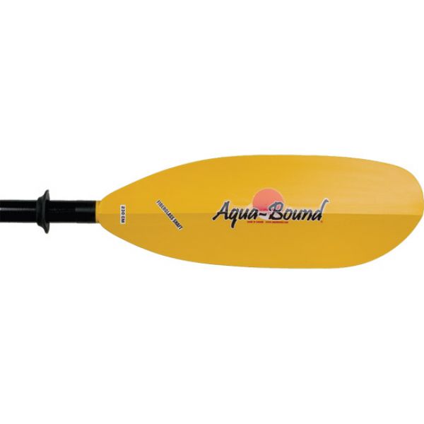 Aqua-Bound Sting Ray Kayak Paddle Yellow Abx Blade Blk Aluminum Shaft