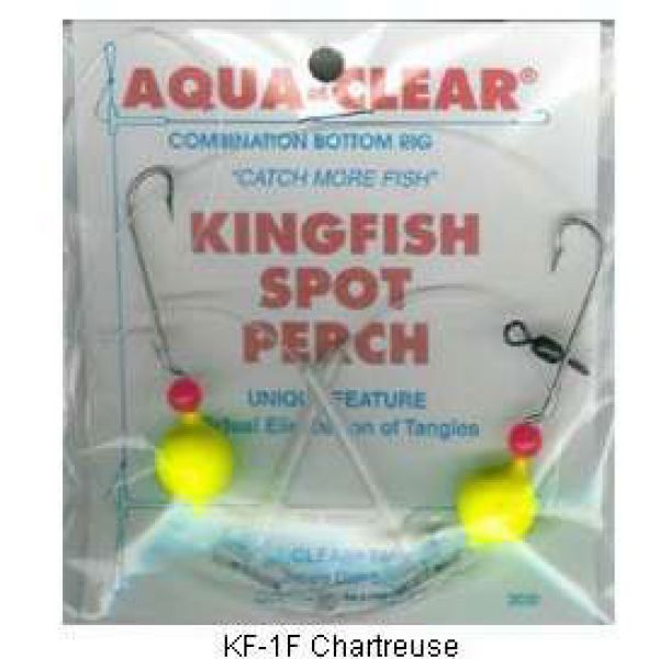 Aqua-Clear Kingfish Spot Perch Rigs KF-1F Chartreuse