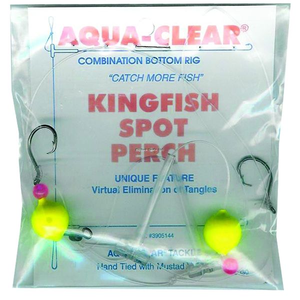 Aqua-Clear Kingfish Spot Perch Rigs KF-4 Chartreuse