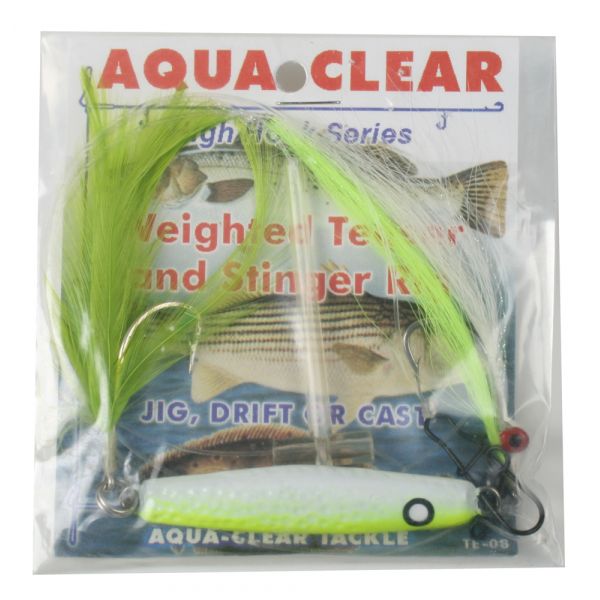 Aqua-Clear ST-7TP Weighted Teaser Stinger Rig Chart Jig/Chart Stinger