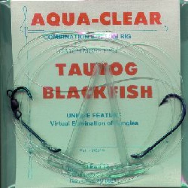 Aqua Clear TB-14 High/Low Tautog Blackfish Rig #4 Virginia Hooks