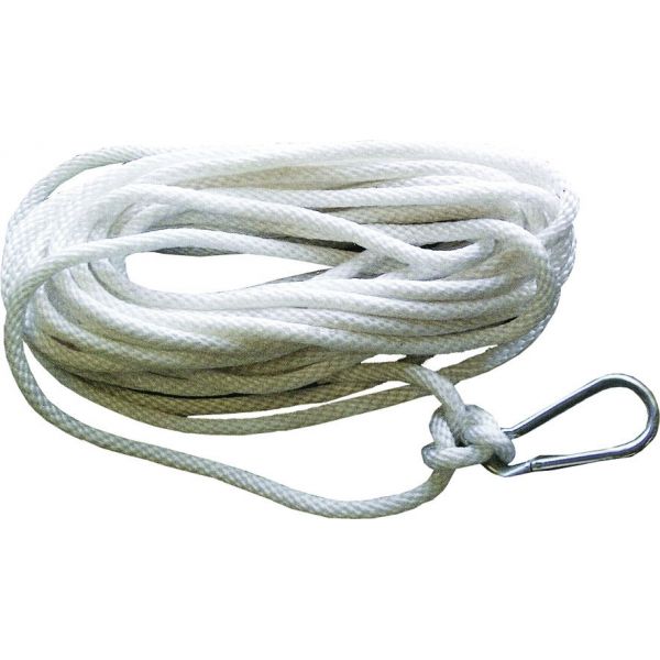 Attwood 11707-7 Premium Twisted Nylon Anchor Line w/ Hook - 3/8 in.