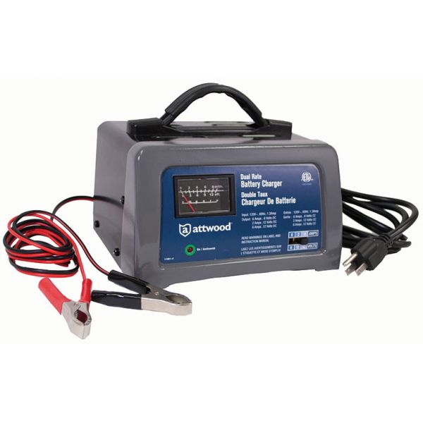 Attwood 11901-4 Battery Charger  - 12/6V, 2/6Amp