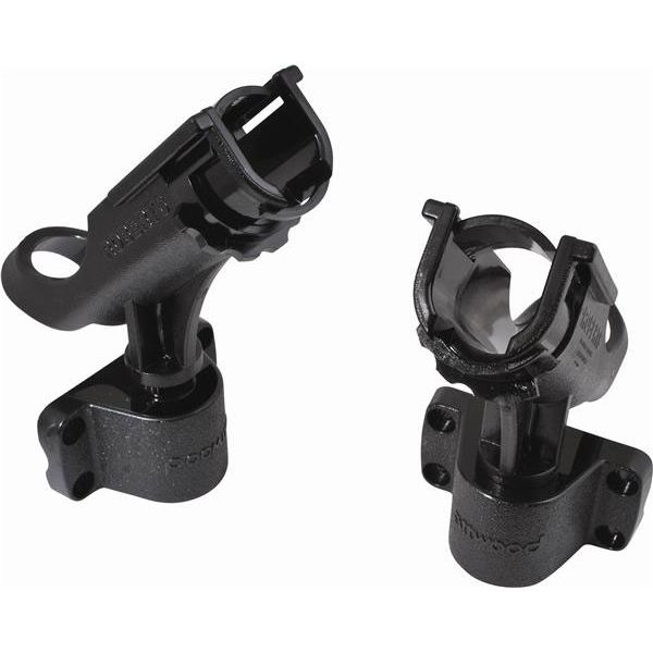 Attwood RH-4646 2-in-1 Non-Adjustable Rod Holder Pair w/ Side Mount