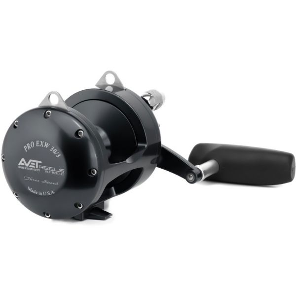 Avet EXW 30/3 RH-BK Three-Speed Reel - Black - Right-Hand