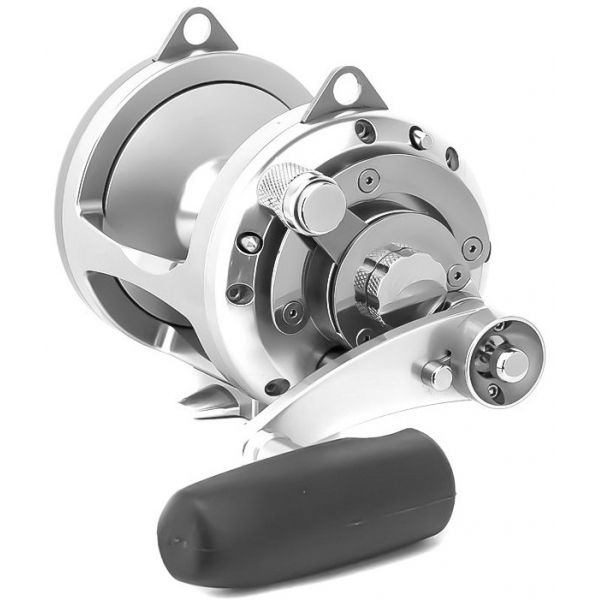 Avet EXW 30/2 Two-Speed Lever Drag Big Game Reels Silver Left-Hand