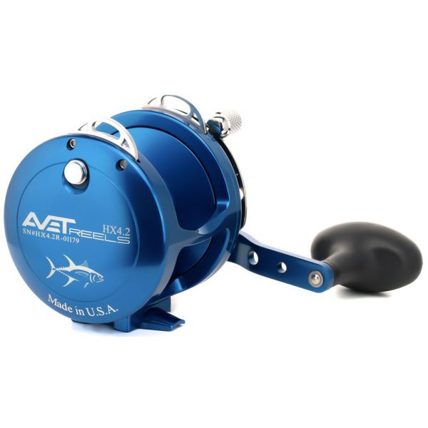 Avet HX 4.2 Single Speed Lever Drag Casting Reel Blue