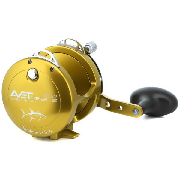 Avet HX 5/2 2-Speed Lever Drag Casting Reel Gold - Left-Hand