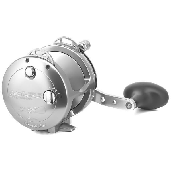 Avet HX 5/2 MC 2-Speed Lever Drag Casting Reel Silver - Left-Hand