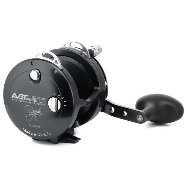 Avet HX 5/2 MC RAPTOR 2-Speed Casting Reel Black - Left-Hand