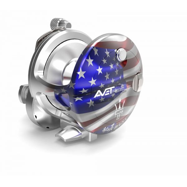 Avet HX 5/2 MC Raptor Two-Speed Lever Drag Casting Reel American Flag Patriot