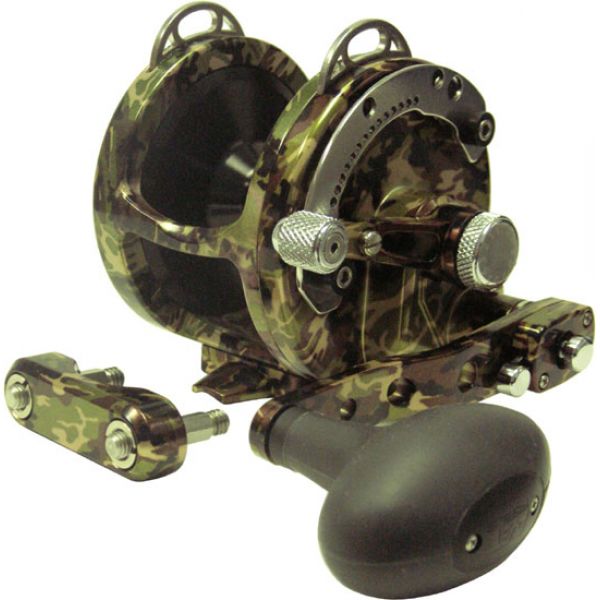 Avet HX 5/2 MC Raptor Two-Speed Lever Drag Casting Reel Green Camo