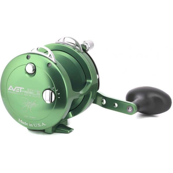 Avet HX 5/2 MC Raptor Two-Speed Lever Drag Casting Reels Green