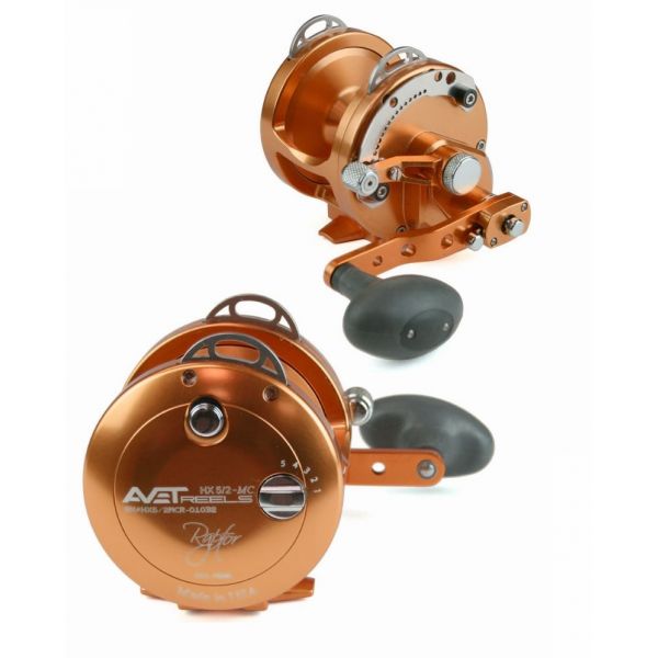 Avet HX 5/2 MC Raptor Two-Speed Lever Drag Casting Reel - Orange