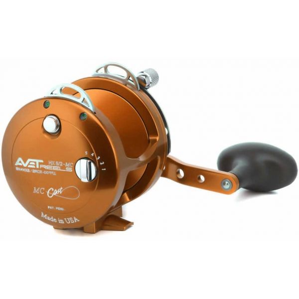 Avet HX 5/2 MC Two-Speed Lever Drag Casting Reel - Orange