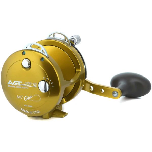 Avet HX 5/2 MC Two-Speed Lever Drag Casting Reels Gold