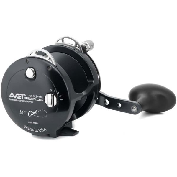 Avet HX 5/2 MC Two-Speed Lever Drag Casting Reels Black