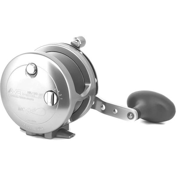 Avet HXJ 5/2 MC Two Speed Lever Drag Casting Reel Silver