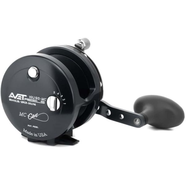 Avet HXJ 5/2 MC Two Speed Lever Drag Casting Reel Black