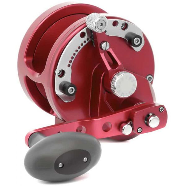 Avet HXJ 5/2 MC Two Speed Lever Drag Casting Reel Red