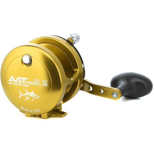 Avet HXJ 5/2 Two-Speed Lever Drag Casting Reel Gold