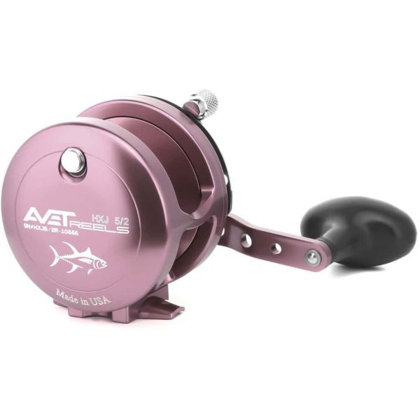 Avet HXJ 5/2 Two-Speed Lever Drag Casting Reel Pink