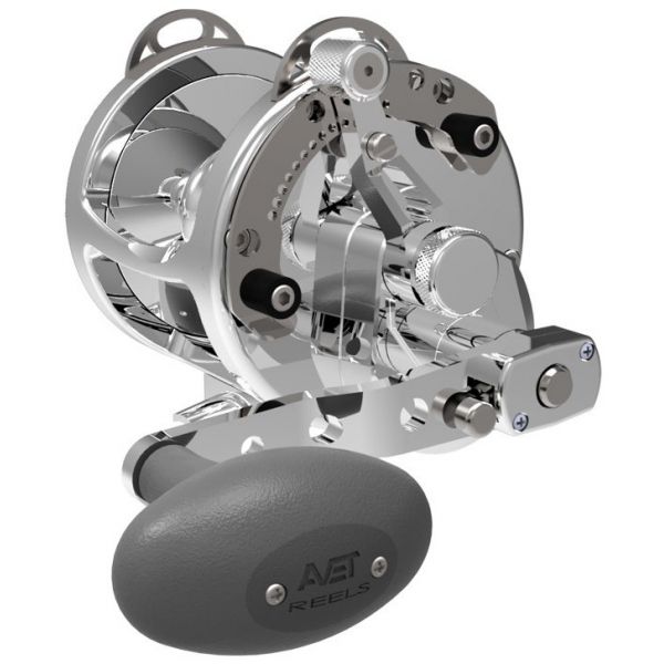 Avet HXW 5/2 2-Speed Lever Drag Casting Reel Silver - Left-Hand