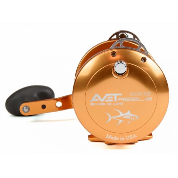 Avet HXW 5/2 Two-Speed Lever Drag Casting Reel - Orange