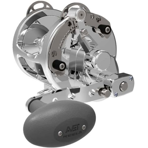 Avet HXW 5/2 Two-Speed Lever Drag Casting Reels Silver