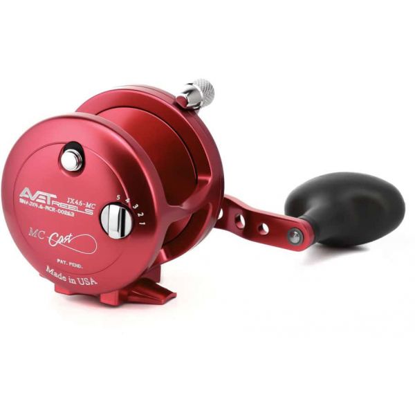 Avet JX 4.6 MC Single Speed Lever Drag Casting Reel Red Avet JX 4.6 MC Single Speed Lever Drag Casting Reel Red