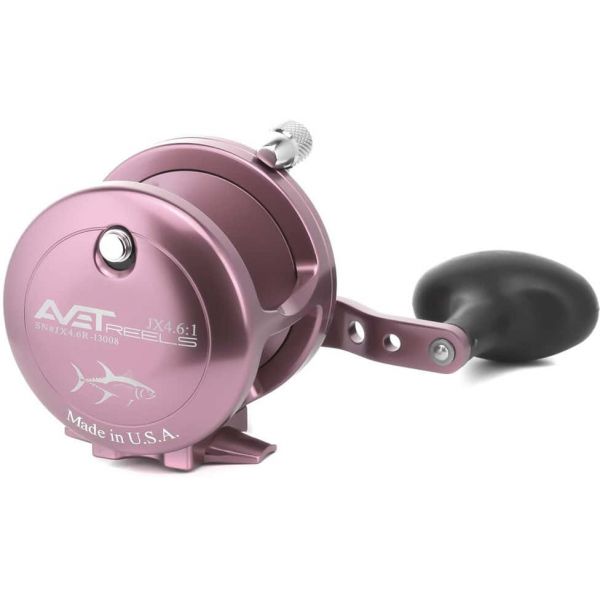 Avet JX 4.6 Single Speed Lever Drag Casting Reels Pink