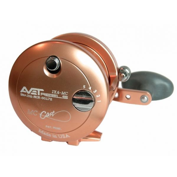 Avet JX 6.0 MC Single Speed Lever Drag Casting Reel - Orange