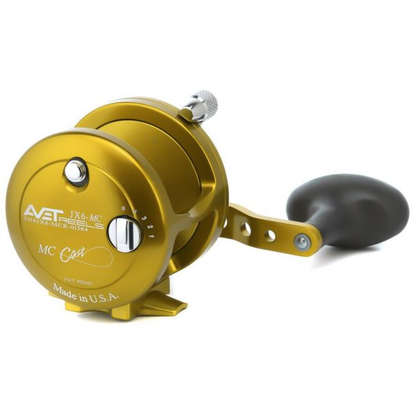 Avet JX 6.0 MC Single Speed Lever Drag Casting Reel Gold - Left-Hand