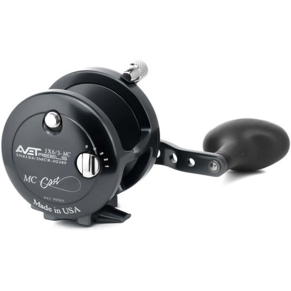 Avet JX 6/3 MC 2-Speed Lever Drag Casting Reels Black