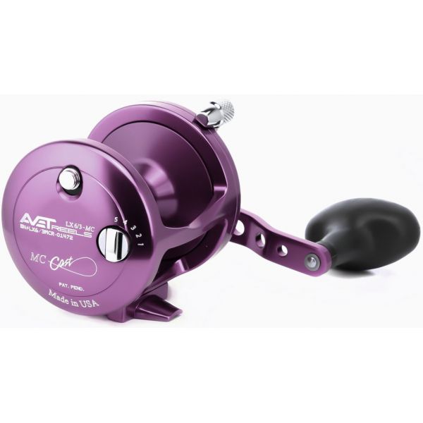 Avet LX 6/3 MC RH-PU Two-Speed Reel - Purple - Right-Hand