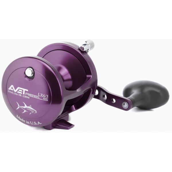 Avet LX 6/3 RH-PU Two-Speed Reel - Purple - Right-Hand Avet LX 6/3 RH-PU Two-Speed Reel - Purple - Right-Hand