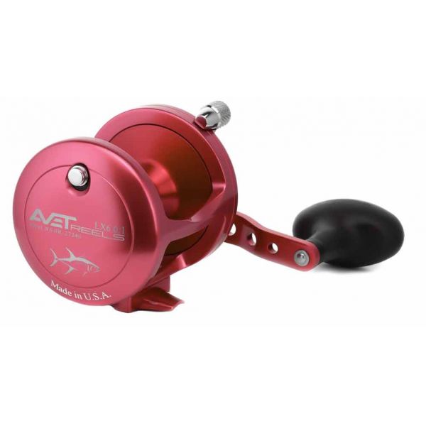 Avet LX 6.0 Single Speed Lever Drag Casting Reel Red