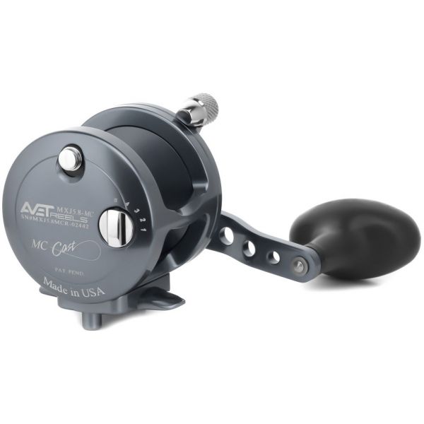 Avet MXJ 5.8 MC RH-GM Single Speed Reel - Gunmetal - Right-Hand