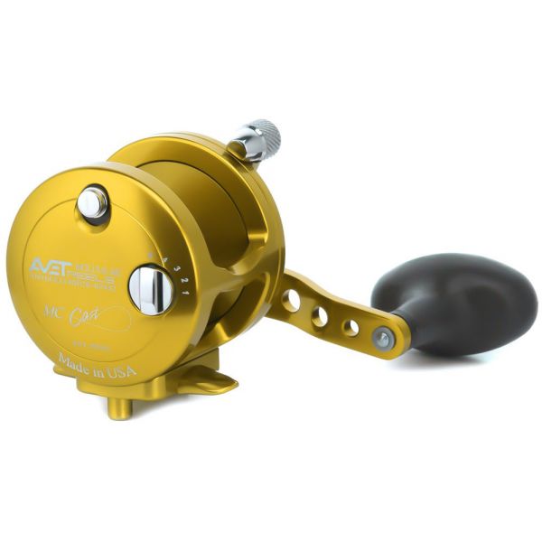 Avet MXJ 5.8 MC Single Speed Lever Drag Casting Reel Gold - Left-Hand