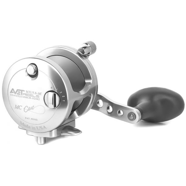 Avet MXJ 5.8 MC Single Speed Lever Drag Casting Reels Silver