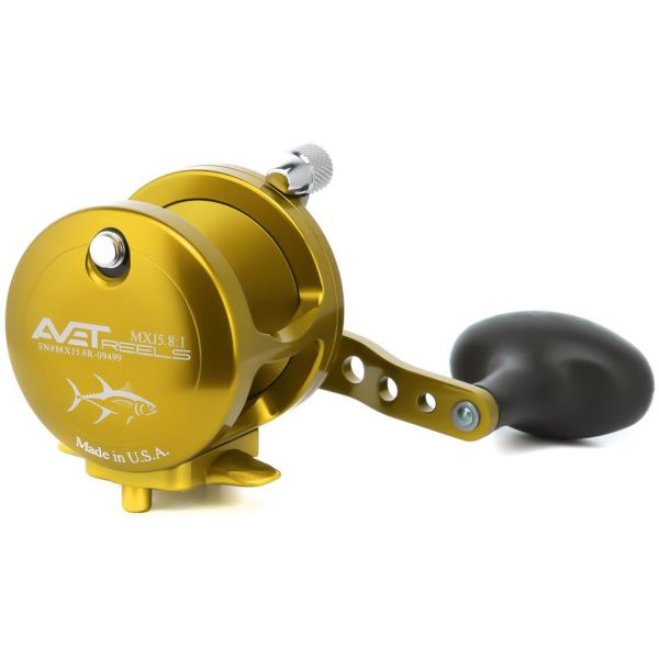 Avet MXJ 5.8 Single Speed Lever Drag Casting Reel Gold