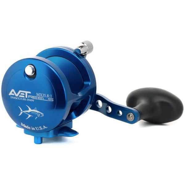 Avet MXJ 5.8 Single Speed Lever Drag Casting Reel Blue