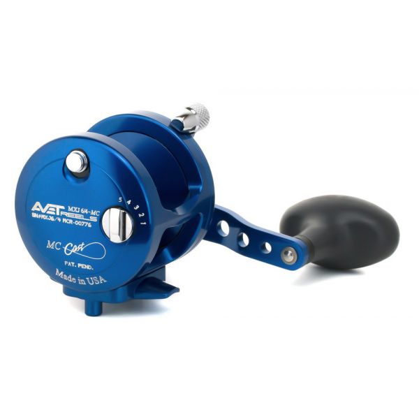 Avet MXJ 6/4 MC 2-Speed Lever Drag Casting Reel - Blue