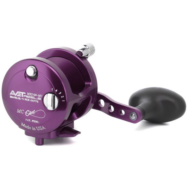 Avet MXJ 6/4 MC 2-Speed Lever Drag Casting Reel - Purple