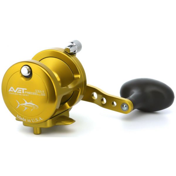 Avet MXJ 6/4 2-Speed Lever Drag Casting Reel Gold - Left-Hand