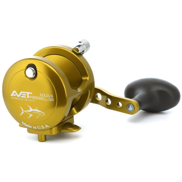 Avet MXJ 6/4 2-Speed Lever Drag Casting Reels Gold